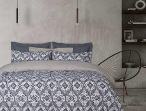 Σεντόνια 9617 Happy Flannel (Σετ 3τμχ) Blue-Beige-Ecru Das Home