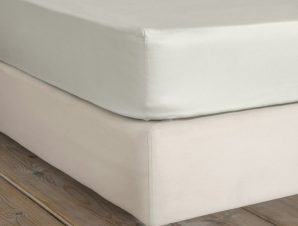 Σεντόνι Superior Satin Με Λάστιχο Fog Beige Nima