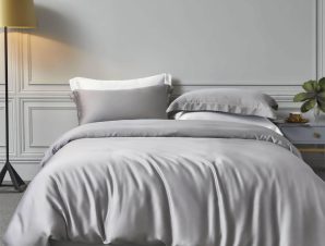 Σεντόνια King Size (Σετ) Rythmos Bamboo Grey