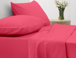 Σετ Σεντόνια Sunshine Home Cotton Feelings 112 Fuchsia 235×270