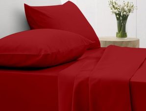 Σετ Σεντόνια Sunshine Home Cotton Feelings 113 Red 235×270