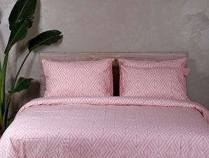 Σετ Σεντόνια Sunshine Home Cotton Feelings 2042 Pink 170×205+30