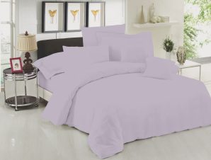 Σετ Σεντόνια Υπέρδιπλα 4 Τεμαχίων Le Blanc Premium Dyed Light Mauve 240×270