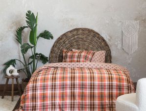 Φανελένια Σεντόνια Υπέρδιπλα (Σετ 220×260) Nima Bed Linen Dakota